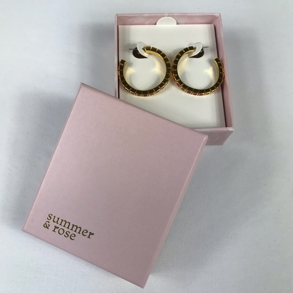 Summer & Rose Olivia Enamel Hoops BNIB - Picture 4 of 7